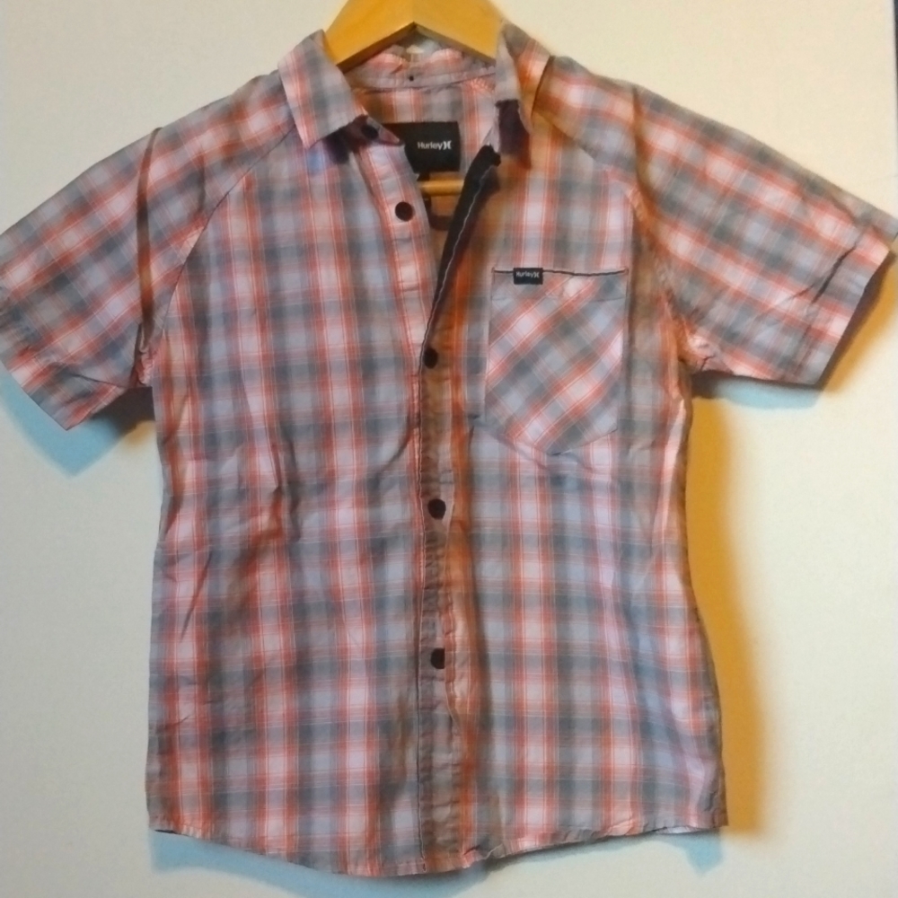 Hurley Boys Button Down Dress Shirt